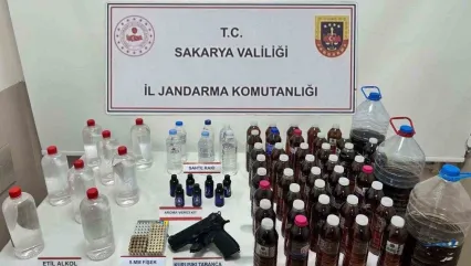 Sahte alkolleri piyasaya sürecekti, jandarma yakaladı