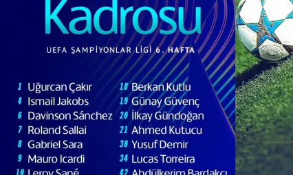 Galatasaray'ın, Monaco maçı kamp kadrosu belli oldu