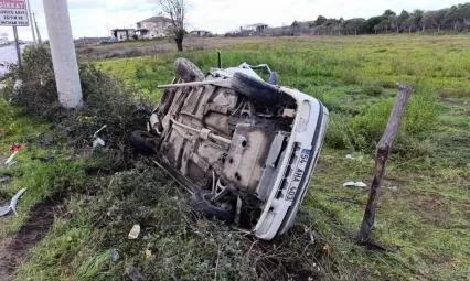 Hurdaya dönen araçtan ağır yaralı olarak çıkartılan adam hayatını kaybetti