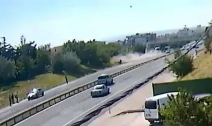 Kumburgaz'daki feci kaza kamerada