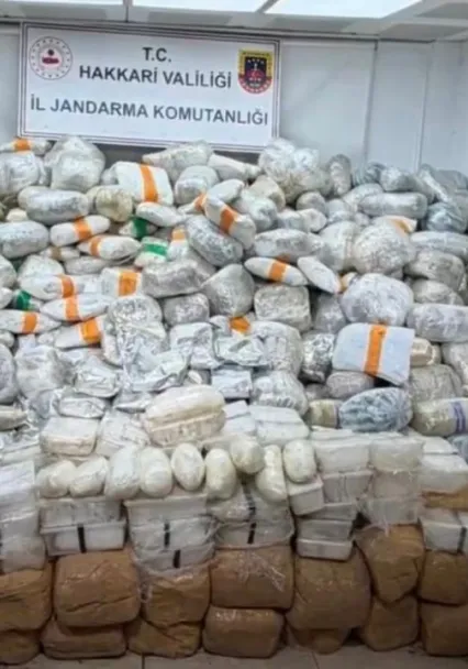 Bakan Yerlikaya: 'Yüksekova kırsalında 860 kilogram uyuşturucu madde ele geçirildi'