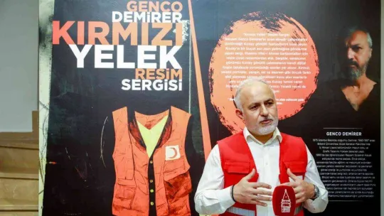 'Hilal-İ Ahmer'den bugüne gönüllülük kavramı 'Kırmızı Yelek' sergisi ile tuvale yansıyor