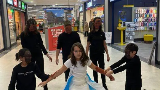 Mektebim koleji öğrencileri su kaynakları riskine dikkat çekti