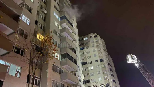 12 katlı binada yangın paniği