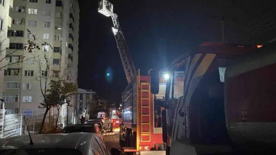 12 katlı binada yangın paniği