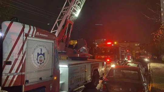 12 katlı binada yangın paniği