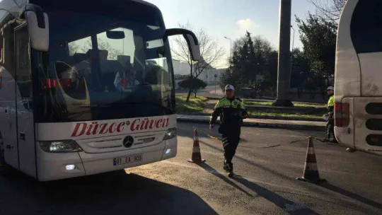 15 Temmuz Demokrasi Otogarı'nda kış lastiği denetimi