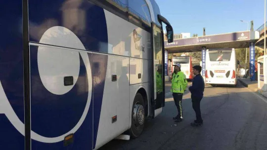 15 Temmuz Demokrasi Otogarı'nda kış lastiği denetimi