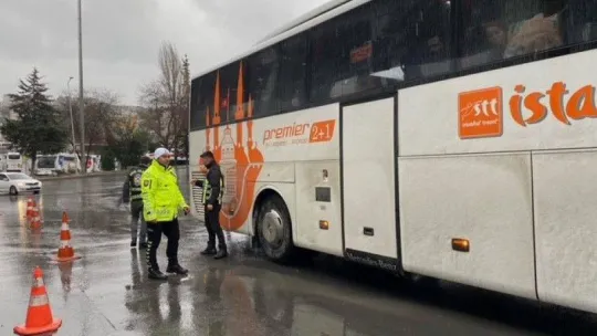 15 Temmuz Demokrasi Otogarı'nda kış lastiği denetimi