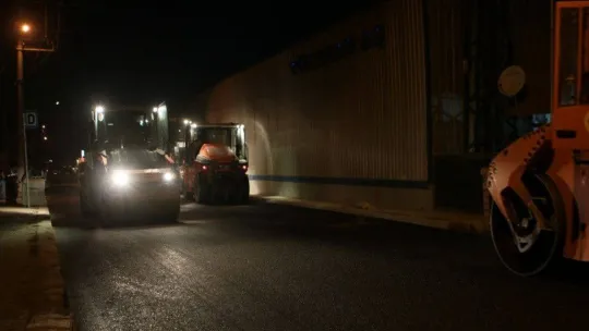 2 bin ton asfaltın kullanıldığı yol, yeni yüzüne kavuştu