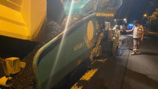 2 bin ton asfaltın kullanıldığı yol, yeni yüzüne kavuştu