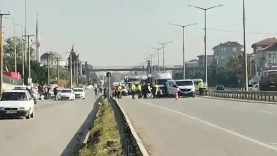 2 kişinin hayatını kaybettiği motosiklet kazası kamerada