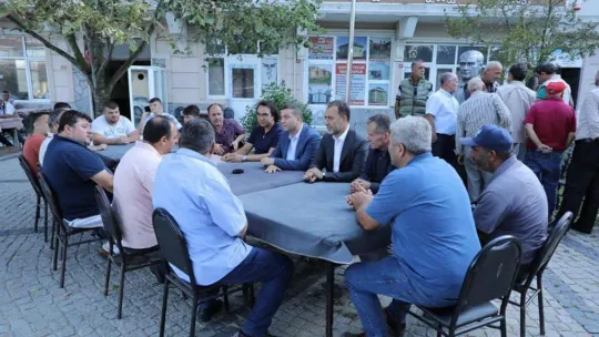 Çiftçilerle istişarelerde bulundular