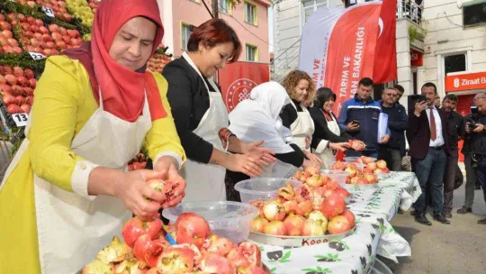 3. Geleneksel Nar Şenliği'nde renkli görüntüler oluştu
