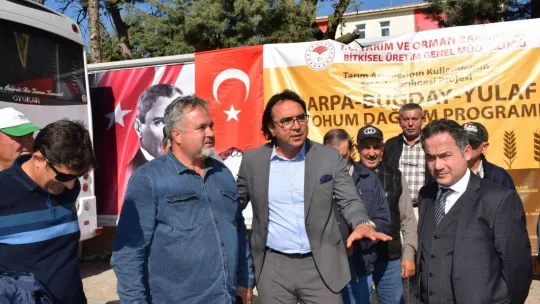 65 Ton Yulaf Tohumu Dağıtıldı