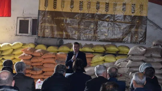 65 Ton Yulaf Tohumu Dağıtıldı