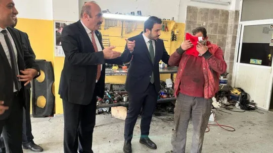 MHP'li milletvekili adaylarından Sanayi esnafına ziyaretler