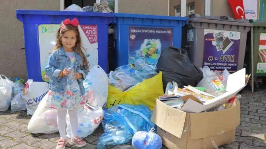 40 bin kilogram atık geri dönüşüme kazandırıldı