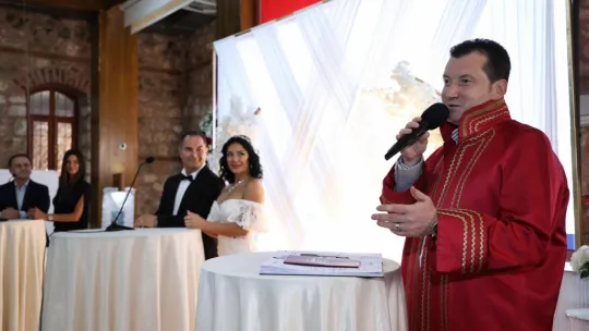 Silivrispor Eski Başkanı Taylan Güraslan ve Sevcan Müsellim'in Nikah Töreni