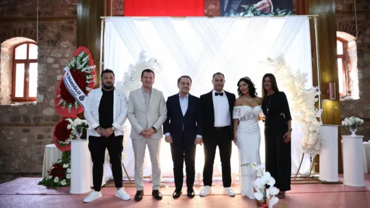 Silivrispor Eski Başkanı Taylan Güraslan ve Sevcan Müsellim'in Nikah Töreni