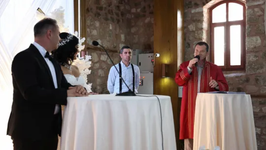 Silivrispor Eski Başkanı Taylan Güraslan ve Sevcan Müsellim'in Nikah Töreni