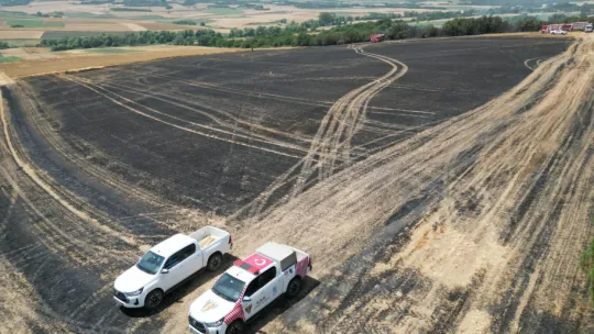 Çeltik Mahallesi'nde Çıkan Yangın Kontrol Altına Alındı