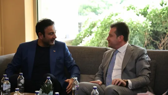 Başkan Balcıoğlu, İmamoğlu ve Çelik ile Buluştu