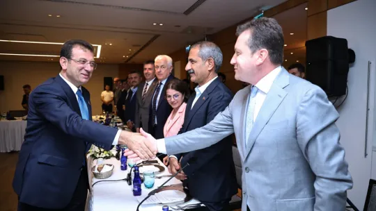 Başkan Balcıoğlu, İmamoğlu ve Çelik ile Buluştu