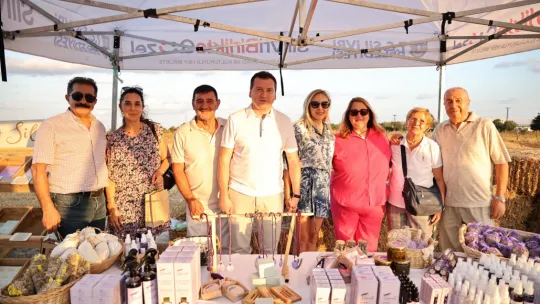 Başkan Balcıoğlu Lavanta Hasatı ve Zeytinyağı Tadım Etkinliğine Katıldı