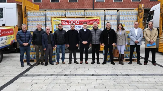 Silivri Belediyesinden 15 Bin Haneye Ayçiçek Yağı Desteği