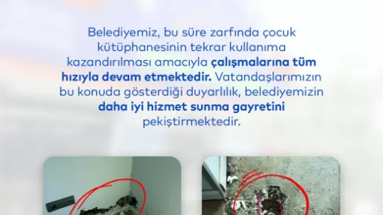 Barış Manço Çocuk Kütüphanesi Çalışmalarının Durdurulmasına Dair Silivri Belediyesi'nden Açıklama