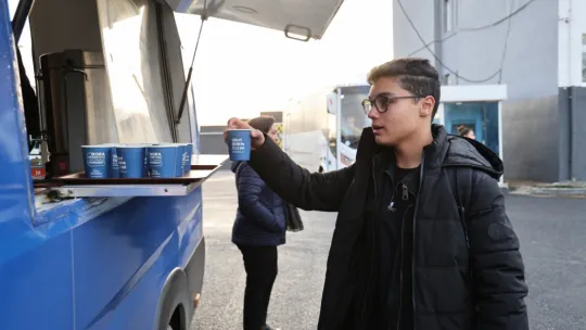 Başkan Balcıoğlu Çorba Dağıtımına Katıldı