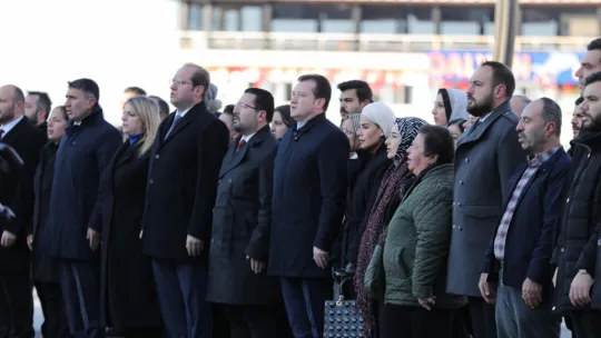 Başkan Balcıoğlu, Öğretmenler Günü Çelenk Sunma Törenine Katıldı