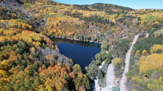 Adeta canlı bir yağlı boya tablosu: 'Karagöl'