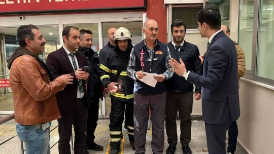 Adliye binasında dumanı gören gerçek sandı