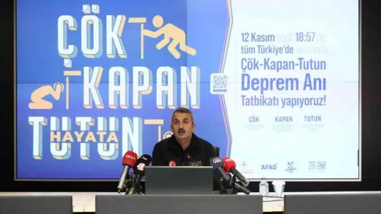 AFAD Başkanı Sezer: 'Düzce Depremi'nin yıl dönümünde Deprem Anı, 'Çök-Kapan-Tutun' Ülke Tatbikatını hep birlikte gerçekleştireceğiz'