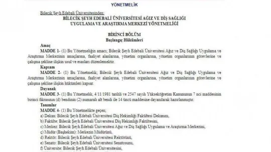 Ağız ve Diş Sağlığı Merkezi için yeni gelişme