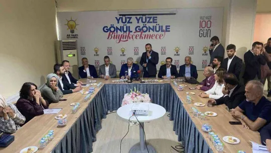 AK Parti'den 19 belediye başkanıyla Büyükçekmece'de 'Yüz Yüze 100 Gün' Programı