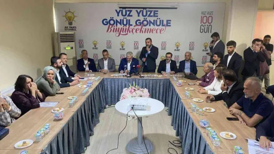 AK Parti'den 19 belediye başkanıyla Büyükçekmece'de 'Yüz Yüze 100 Gün' Programı