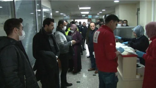 Akut halde ihtiyaç duyulan kanların tamamı karşılandı