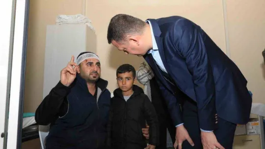 Alanya'ya getirilen depremzedelerin tedavisine başlandı