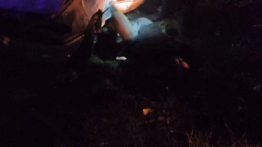 Alkollü sürücünün kullandığı otomobil sulama kanalına uçtu