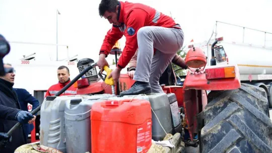 Altındağlı çiftçilere mazot desteği