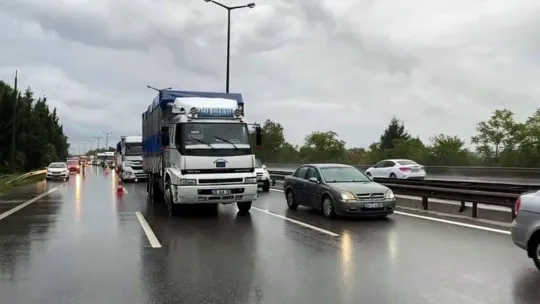 Anadolu Otoyolu'nu kilitleyen kaza
