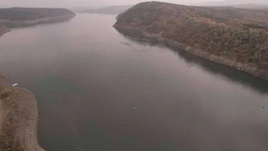 Ankara barajlarının doluluk oranı havadan görüntülendi