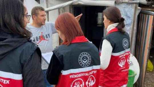 Antalya'da selden etkilenen vatandaşlar için 8 Psikososyal Destek Ekibi sahada