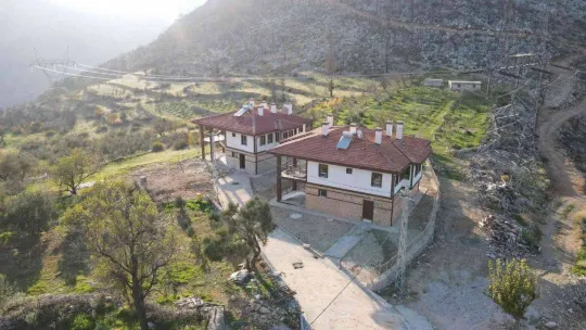 Antalya'daki orman yangını sonrası TOKİ yeni bir köy inşa etti