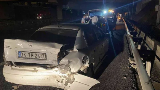 Aracını TEM'e bırakıp polisten kaçtı, zincirleme kazaya sebep oldu