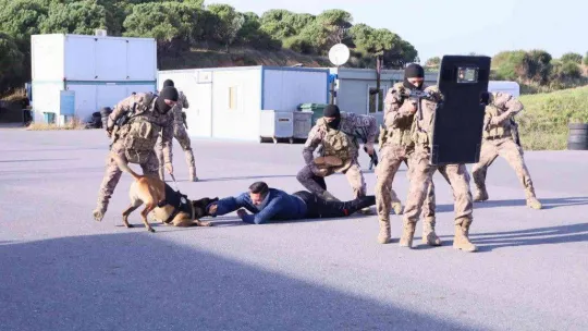 Araziye inen özel harekat polislerinden nefes kesen tatbikat