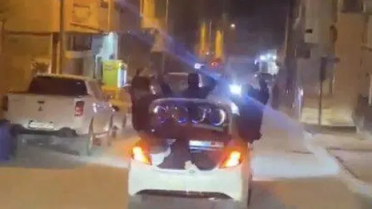 Asker uğurlaması mahalleliyi çileden çıkardı